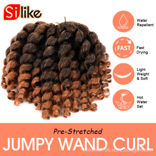 Jumpy Wand Curl Twist Synthetic Braiding Hair Jumbo Braid  Jumpy Wand Curl Crochet Braids Jamaican Bounce Ombre Crochet Braids